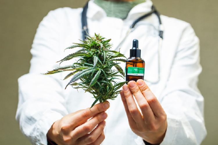 maryland medical cannabis doctor with flower and tincture