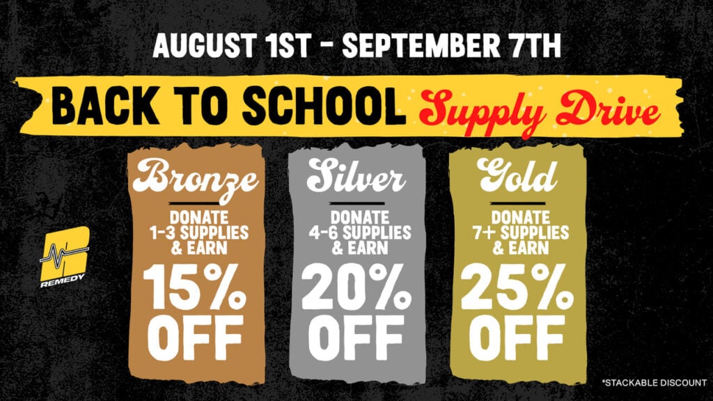 Back to School Supply Drive Aug-1st to Sep-7